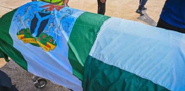 Buhari’s remains brought out of aircraft
