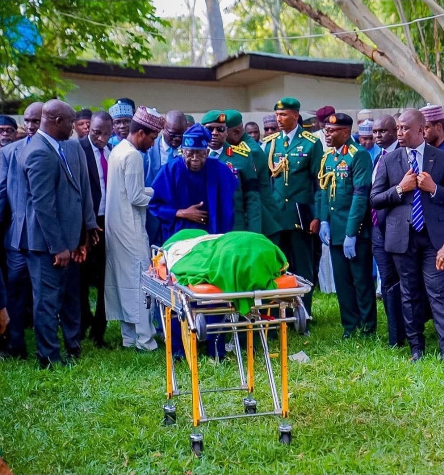 Tinubu, Shetimma, dignitaries, others bid Buhari  farewell