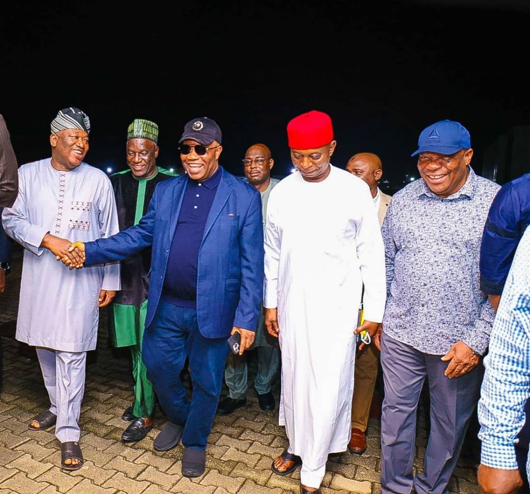 SP Akpabio dismisses ill health speculations, returns to Nigeria