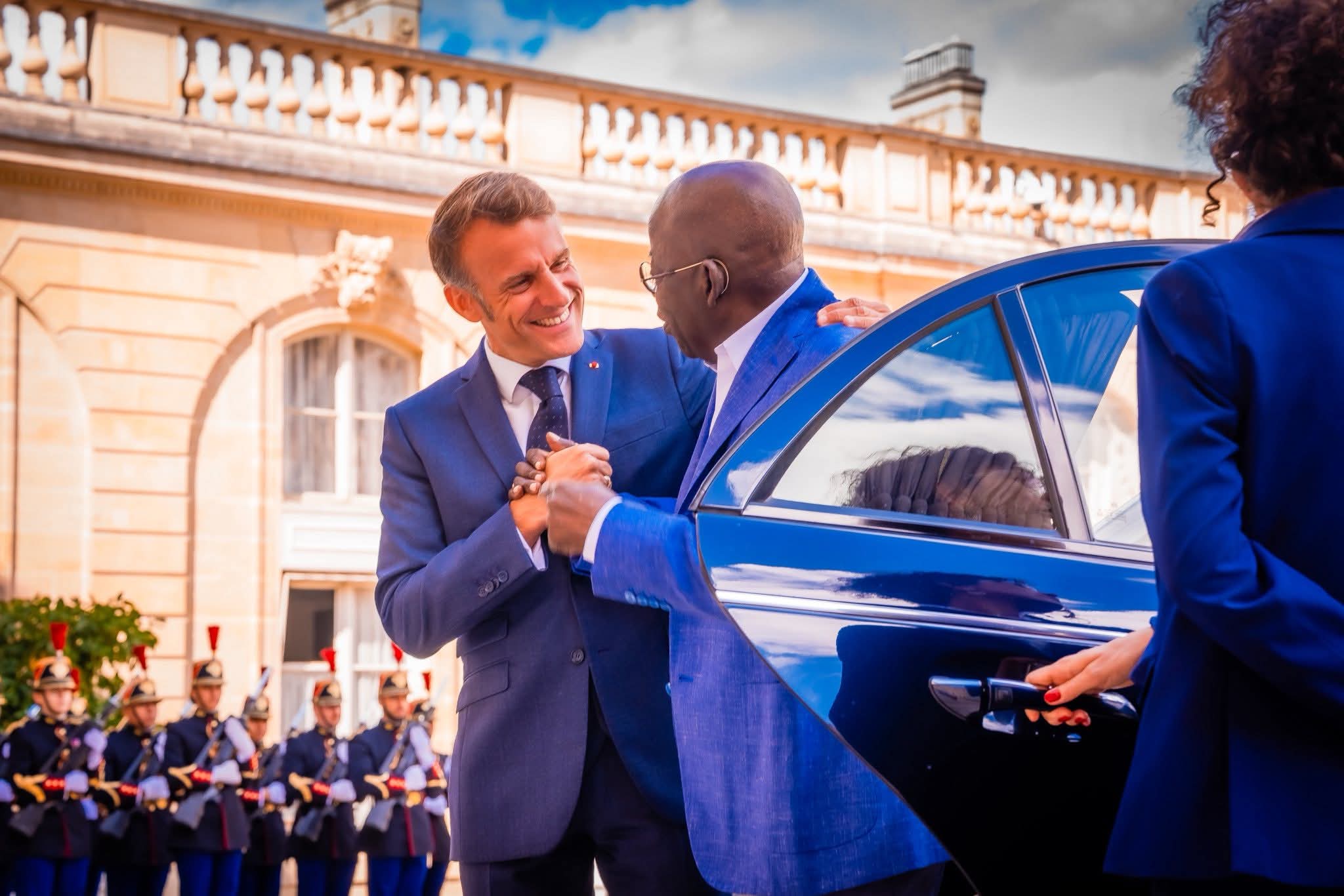 Tinubu meets Macron in Paris