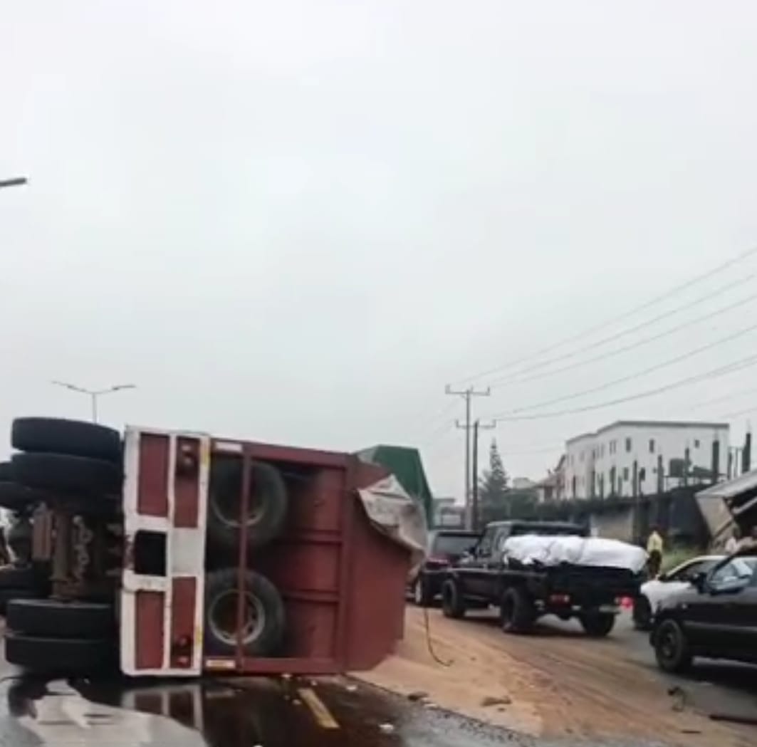 LASTMA rescues injured driver as two trucks collide