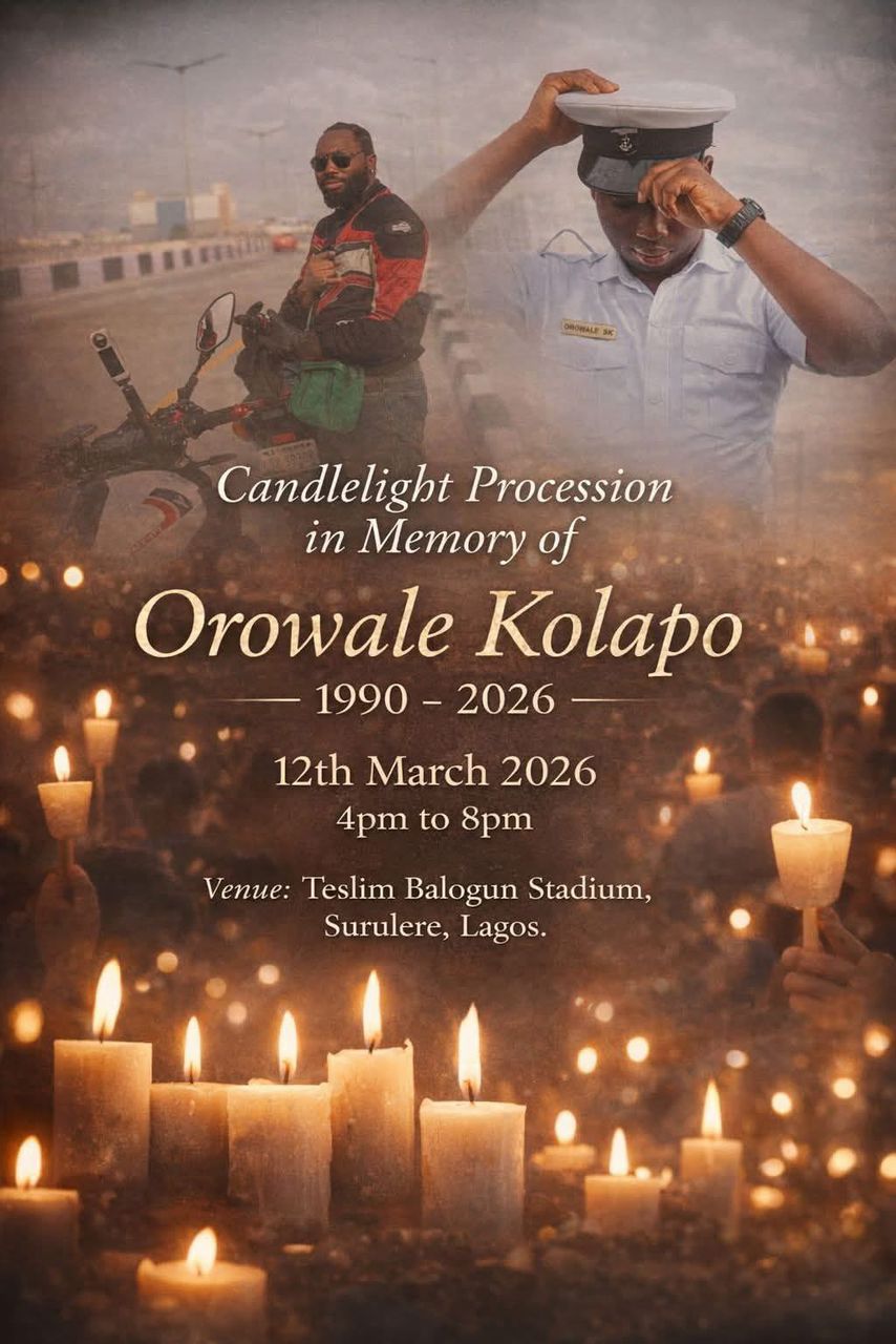 Friends hold candlelight for popular Lagos photographer, Kola Onifoto