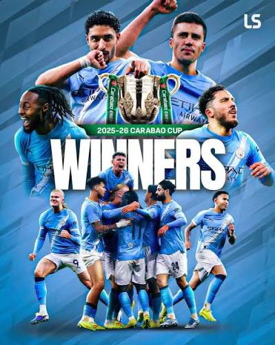 Man city defeat Arsenal to clinch Carabao Cup