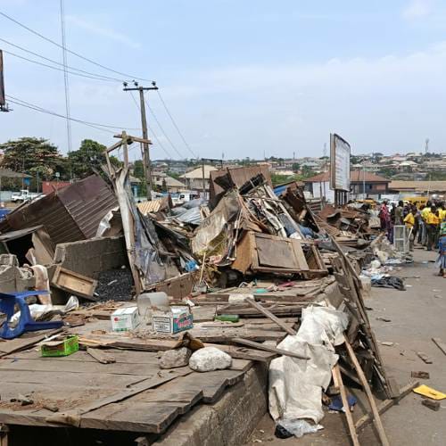 Ogun clears illegal structures at Sango tollgate to improve safety