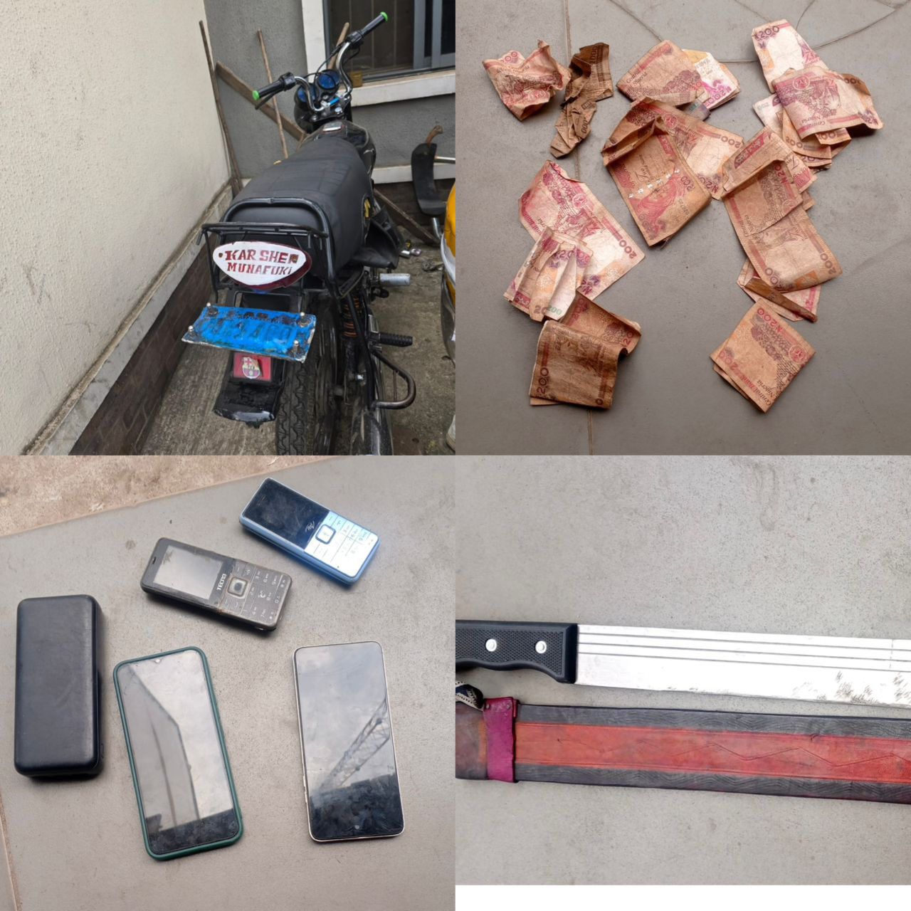 Lagos police arrest three suspected robbers, recover machete, others